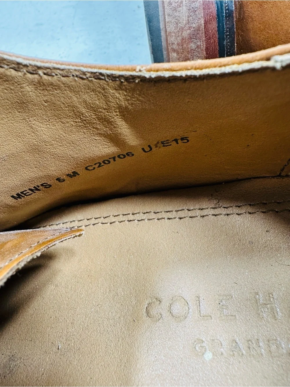 Cole Haan Grand OS C20706 Men’s British Leather Wingtip Oxford Shoes US 8 M